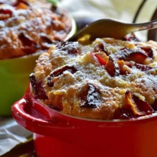 Air fryer fruit pudding