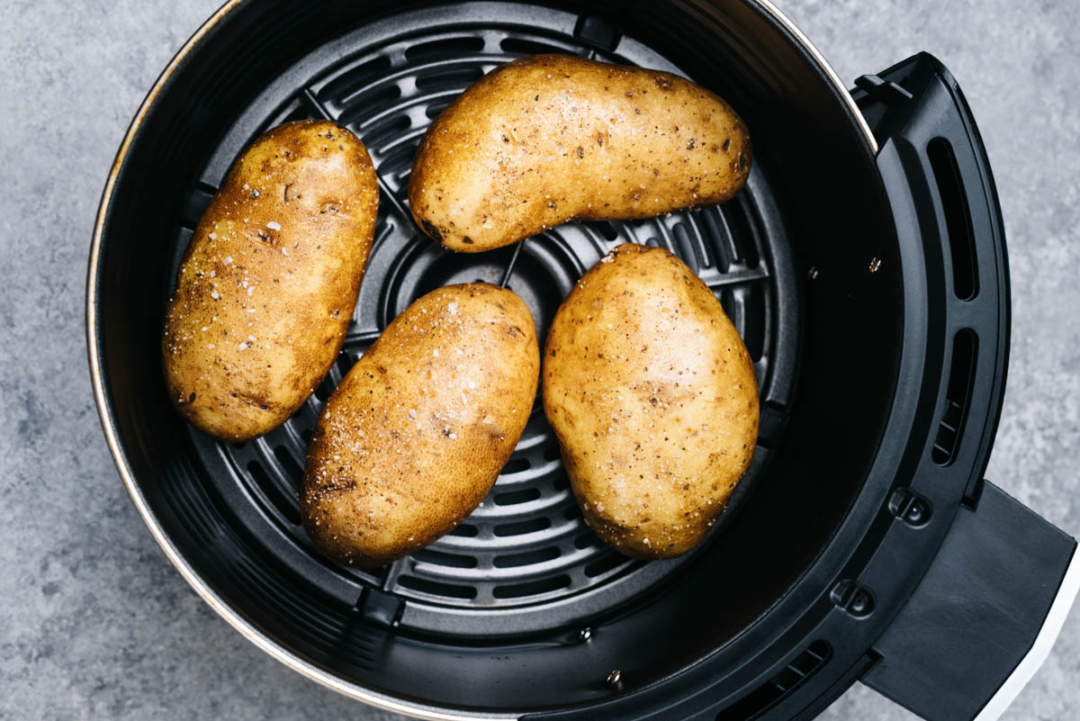 Air Fryer Baked Potatoes Crispy, forktender baked potato perfection