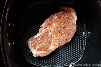 Pork chop in air fryer