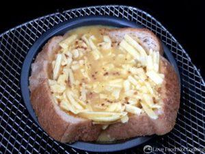 Toast quiche in air fryer