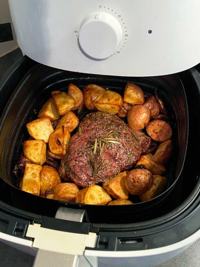 How to roast lamb in an air fryer!