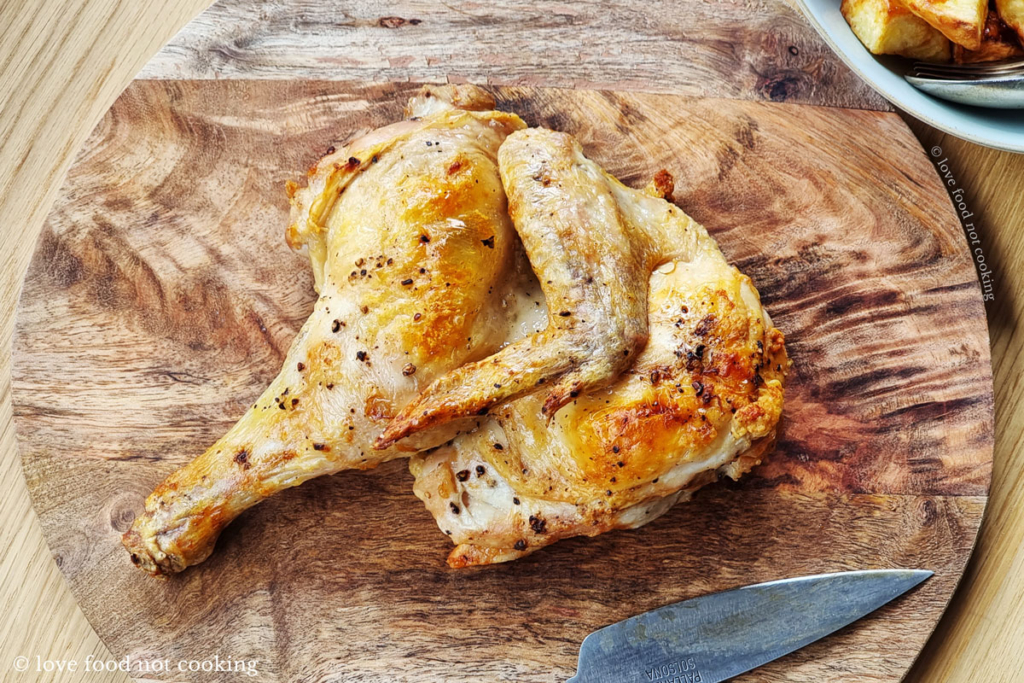 Air Fryer Half Chicken - Love Food Not Cooking