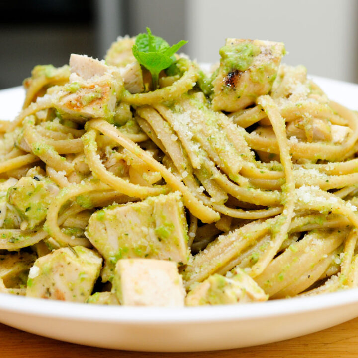 Creamy Pesto Chicken Fettuccine Love Food Not Cooking