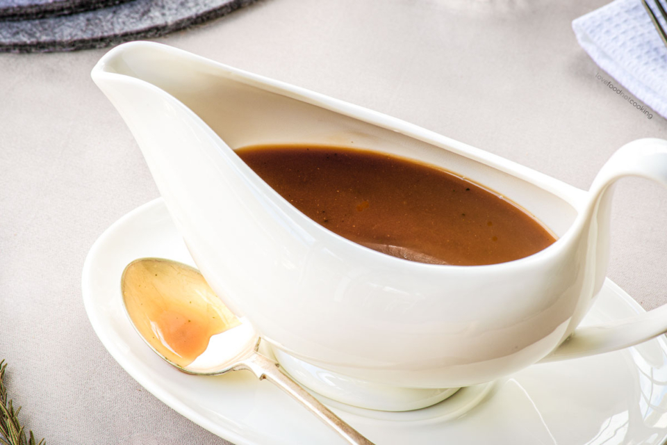 How to Make Gravy from Stock Love Food Not Cooking