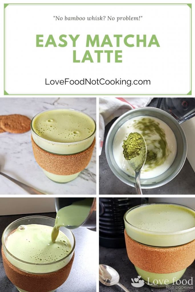 Easy matcha latte pin