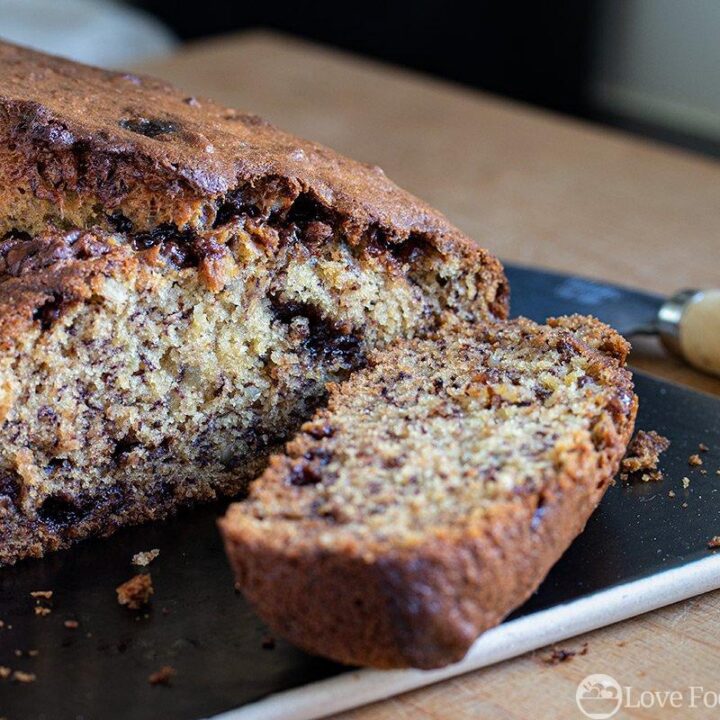 5 Ingredient Vegan Banana Bread Love Food Not Cooking