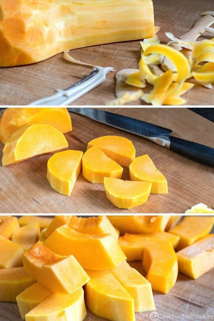 Air Fryer Butternut Squash Prep