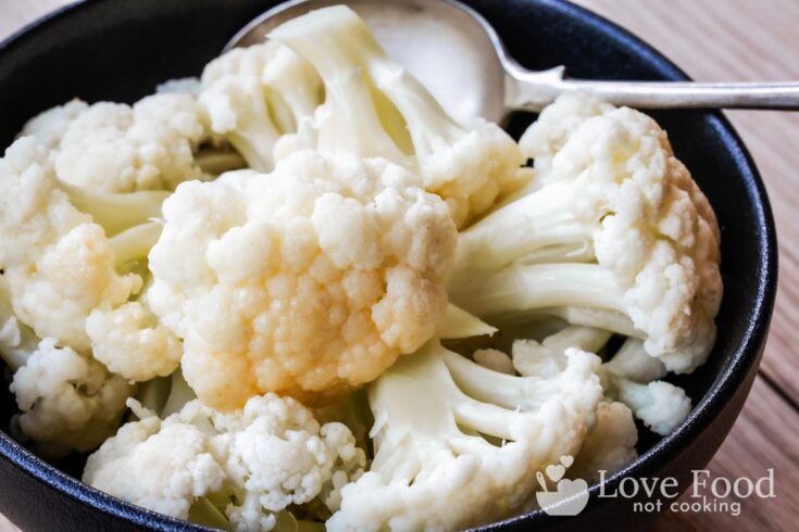 How to steam cauliflower in the microwave