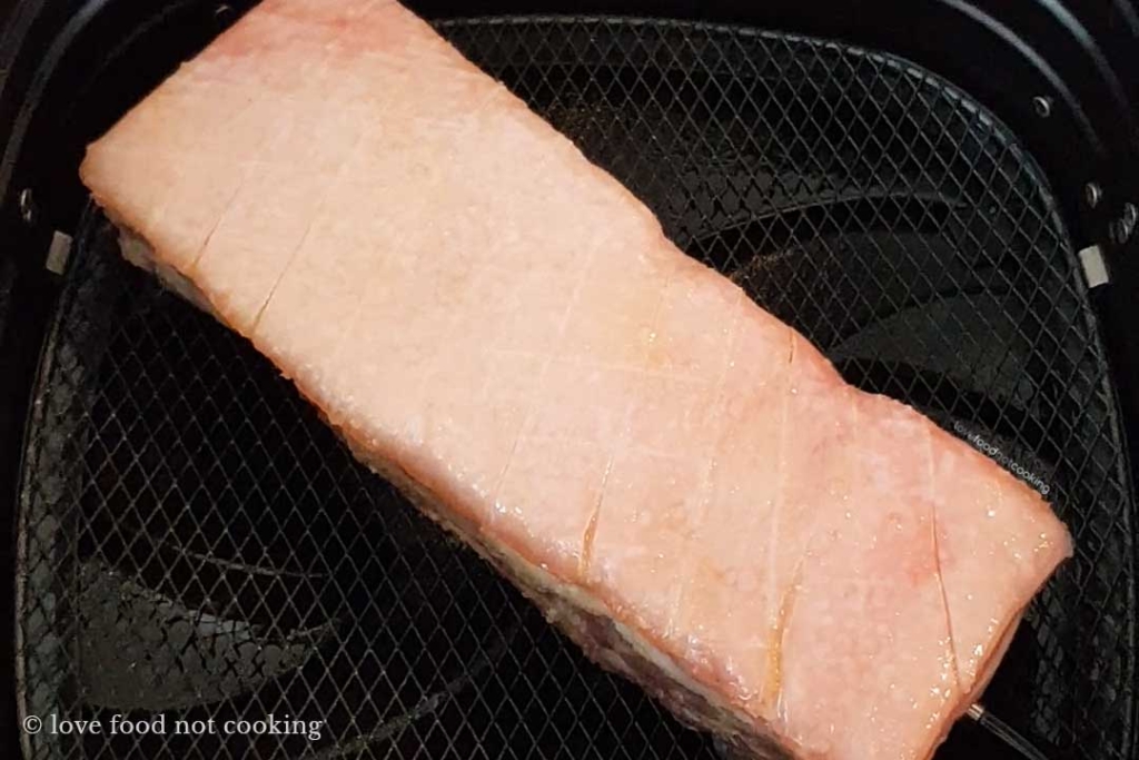 Crispy Air Fryer Pork Belly Love Food Not Cooking