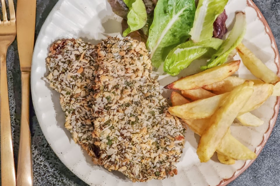 Air Fryer Beef Schnitzel Love Food Not Cooking