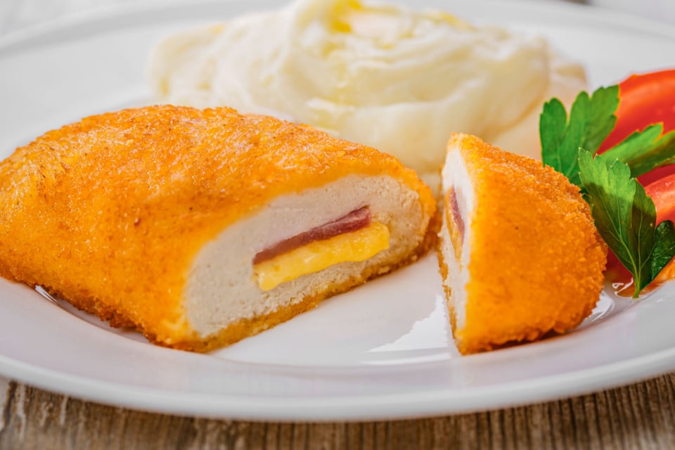 Air Fryer Frozen Chicken Cordon Bleu Love Food Not Cooking