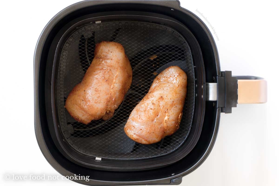 Air Fryer Chicken Breast and Potatoes Love Food Not Cooking