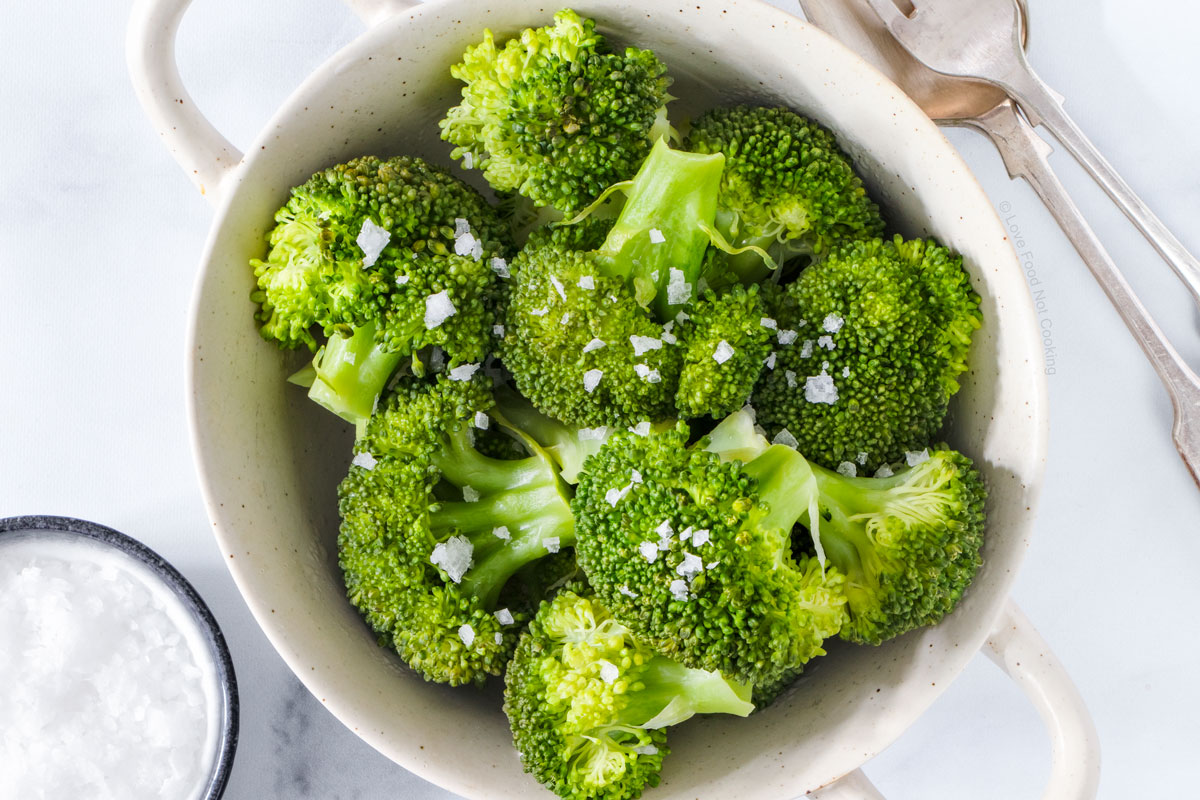 Instant Pot steamed broccoli. 