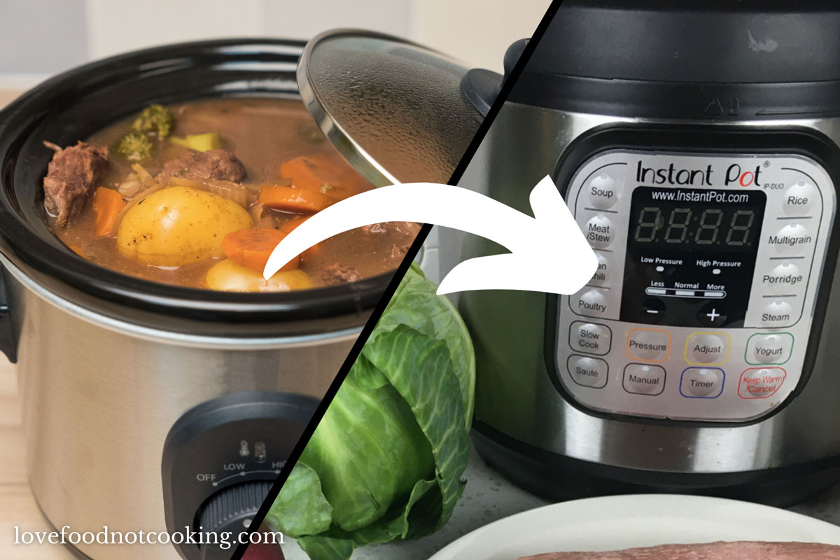 Slow cooker and instant pot. 