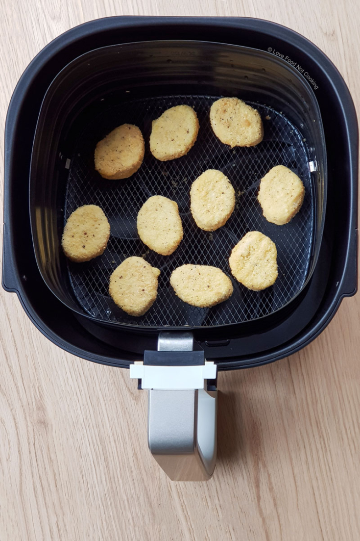 Air Fryer Frozen Chicken Nuggets Love Food Not Cooking