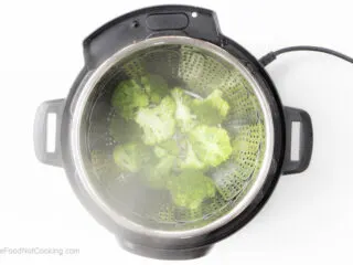 Broccoli and steam in Instant Pot.