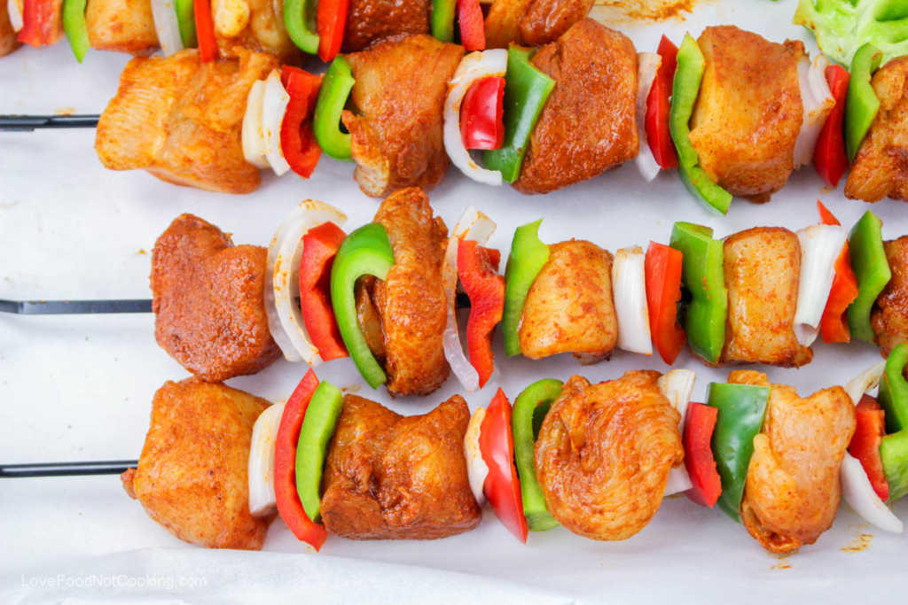 Air Fryer Chicken Kebabs (Skewers) Love Food Not Cooking