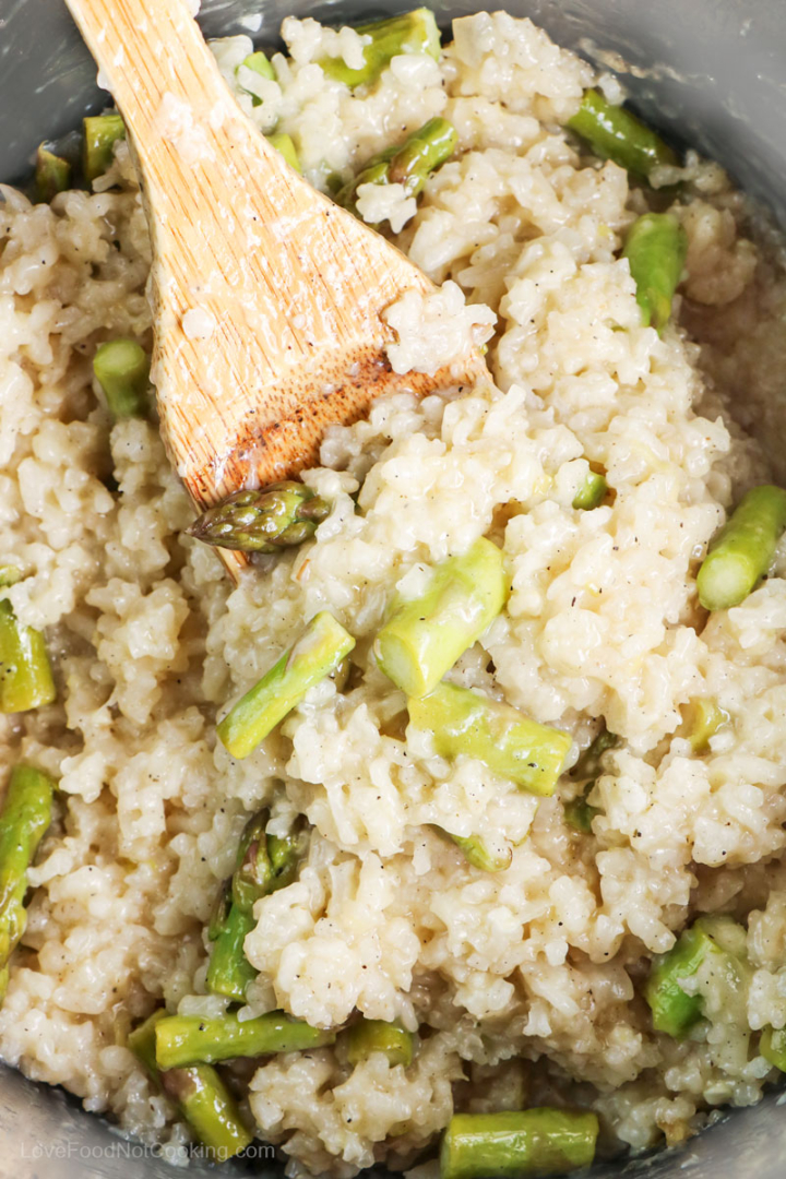 Instant Pot Asparagus Risotto Love Food Not Cooking