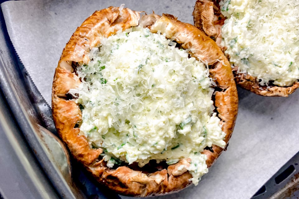 Air Fryer Stuffed Mushrooms Love Food Not Cooking