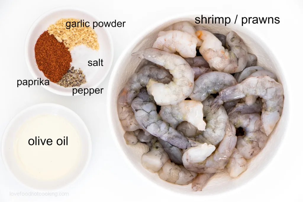 Flat-lay image of the ingredients for this recipe.