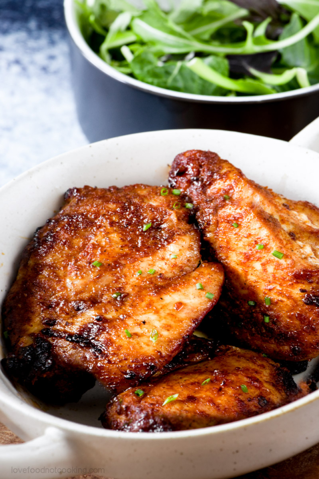 Air Fryer Chicken Thighs Love Food Not Cooking