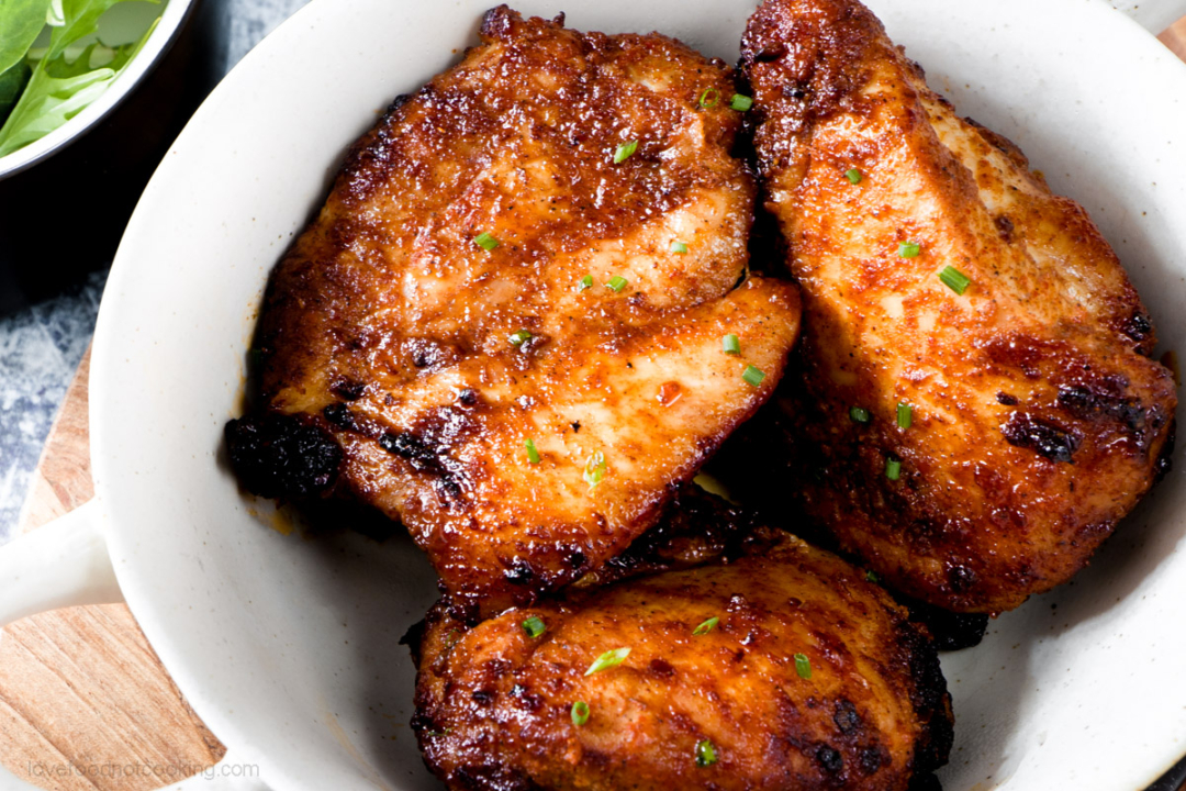 Air Fryer Chicken Thighs Love Food Not Cooking