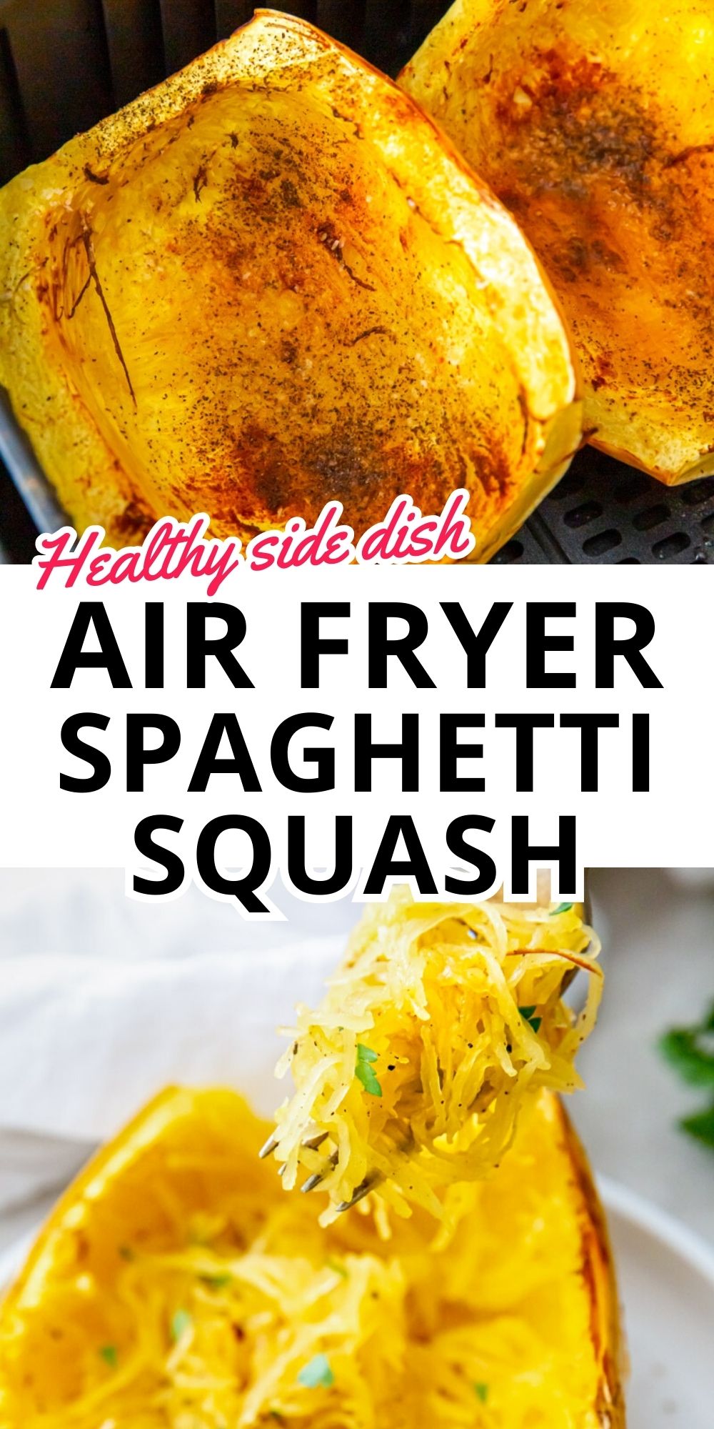 Air Fryer Spaghetti Squash | Love Food Not Cooking