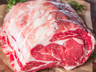 Rib roast - one of the best cuts of beef for roasting.
