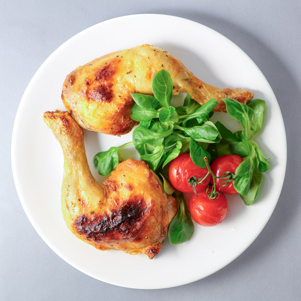 Air Fryer Chicken Leg Quarters | Love Food Not Cooking