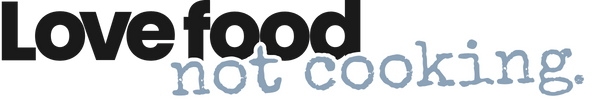 Love Food Not Cooking logo.
